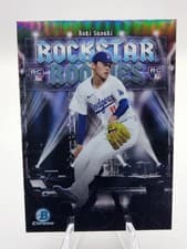 Roki Sasaki 2025 Bowman Rockstar Rookies card