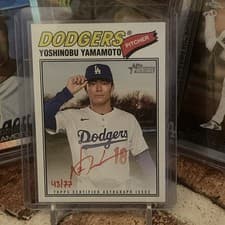 2026 Topps Heritage Real One Autographs Yoshinobu Yamamoto #ROA-YY card