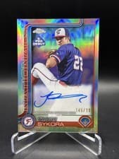 2025 Topps Pro Debut Chrome Autographs Travis Sykora #PDC-8 card