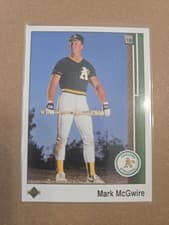 Mark McGwire 1989 Upper Deck card