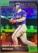 2025 Topps 2024 Greatest Hits Wyatt Langford #GH-27 card