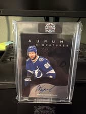 Nikita Kucherov 2024-25 Upper Deck Artifacts Aurum Signatures card