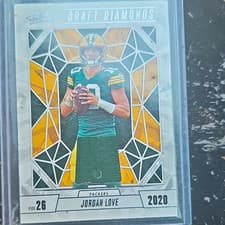 Jordan Love 2024 Panini Absolute Draft Diamonds Jersey card