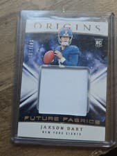 2025 Panini Origins Future Fabrics Jaxson Dart RELIC #2 card