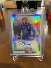 Timo Werner 2020 Topps Merlin Chrome UEFA Champions League Autographs card