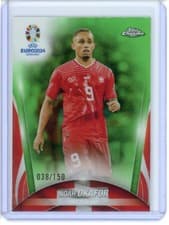 Noah Okafor 2024 Topps Chrome UEFA Euro card