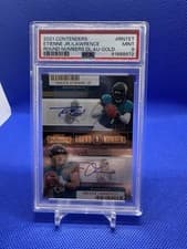Trevor Lawrence, Travis Etienne Jr 2021 Panini Contenders Round Numbers Dual card