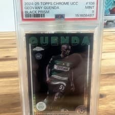 Geovany Quenda 2024 Topps Chrome UEFA Autograph card