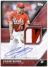 2026 Topps Major League Material Autographs Chase Burns #MLM2-CB card