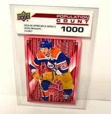 2024-25 Upper Deck Population Count Leon Draisaitl #PC-45 card