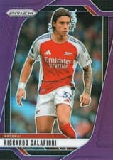Riccardo Calafiori 2024 Panini Prizm Premier League card