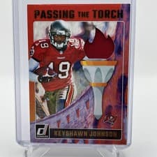 Keyshawn Johnson / Mike Evans 2024 Donruss Passing the Torch card