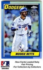 Mookie Betts 2025 Topps Chrome 1990 card