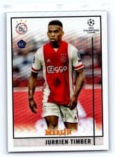 Jurrien Timber 2020 Topps Merlin Chrome UEFA Champions League card