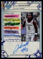 Ahmad Nowell 2024-25 Bowman University Chrome Course Load Autographs card