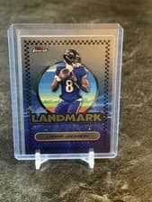 2025 Finest Landmark Metal Series Lamar Jackson #LMS-11 card