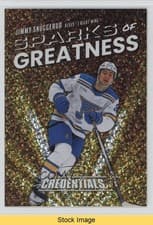 2025-26 Upper Deck Credentials Sparks of Greatness Jimmy Snuggerud #SG-19 card