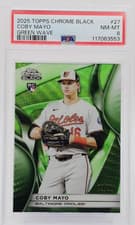 2025 Topps Chrome Black Base Set Coby Mayo #27 card