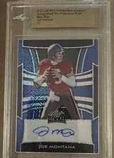 2025 Leaf Metal 92 Autographs Joe Montana #92L-JM3 card