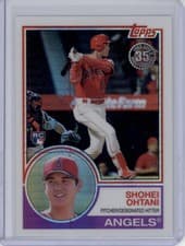 Shohei Ohtani 2018 Topps Silver Pack 1983 Chrome Promo card