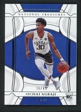 Ochai Agbaji 2022 Panini National Treasures Collegiate card