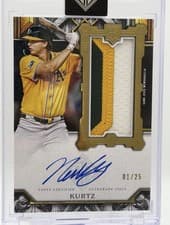 2025 Topps Transcendent Collection Rookie Showcase Patch Autographs Nick Kurtz #RSPA-NK card
