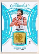 Derrick Rose 2024 Panini Flawless Championship Tags card