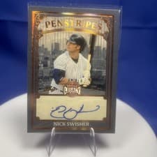 2025 Leaf Bronx Legacy Penstripes Nick Swisher #P-NS1 card