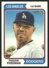 Freddie Freeman 2023 Topps Heritage card