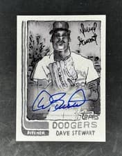 2025 Topps Shoebox Treasures Base Autographs Dave Stewart #7A card