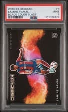 Lamine Yamal 2023 Panini Obsidian Black Color Blast card