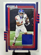 Malik Nabers 2025 Donruss Donruss Threads card