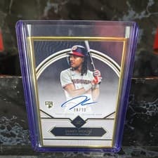 2025 Topps Definitive Collection Framed Autograph Collection James Wood #FAC-JW card