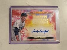 2024 Topps Inception Dawn Of Greatness Autographs Sandy Koufax #DGA-SK card