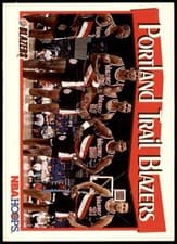 Portland Trail Blazers 1991-92 Hoops Base Set card