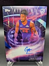 2025-26 Topps Midnight Stroke of Midnight Autographs Rookies Chaz Lanier #SMR-CL card