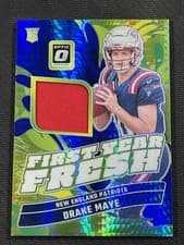 2025 2024 Panini Donruss Optic First Year Fresh Blue Hyper Drake Maye #FYF-DME