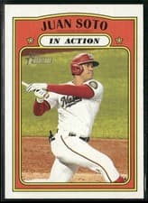Juan Soto 2021 Topps Heritage card