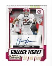 Najee Harris 2021 Panini Contenders Draft Picks card