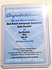 2026 Topps Chrome WWE Red Brand Autographs Rey Mysterio #RBA-REY