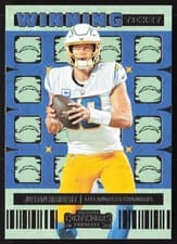 Justin Herbert 2022 Panini Contenders Winning Ticket card