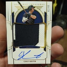Colt Keith 2024 Panini National Treasures Prospect Material Signatures card