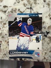 Henrik Lundqvist 2019 Topps Now NHL Stickers card