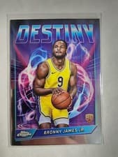 2024-25 Topps Chrome Destiny Bronny James Jr. #D-24 card