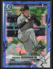 Brooks Gosswein 2021 Bowman Draft Sapphire card