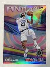 LeBron James 2023 Panini Hoops Premium Stock Anti Gravity card