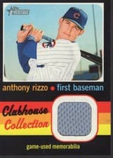 Anthony Rizzo 2020 Topps Heritage Clubhouse Collection Relics card