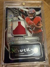 2024 Panini Spectra Aspiring Patch Autographs Bucky Irving #APA-BIG card
