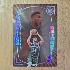 Giannis Antetokounmpo 2021 Panini Illusions Operation Detonation card