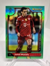 Jamal Musiala 2021 Topps Merlin Chrome UEFA card